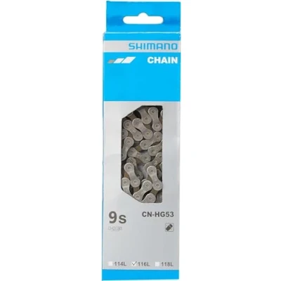 Afbeelding van Shimano Deore CN HG53 fietsketting grijs Uitvoering 116 schakels