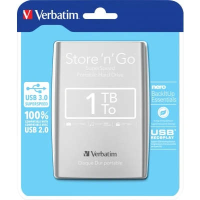 Afbeelding van Verbatim Store n Go 1TB 2.5 Externe Harde Schijf