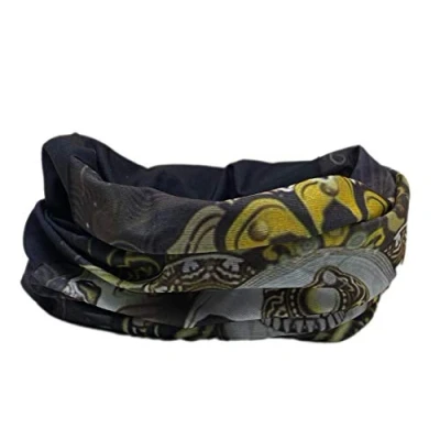 Afbeelding van Unisex naadloze multifunctionele hoofddeksels Bandana sjaal elastische buis Magische hoofdband Gaiter Balaclava Snood gezichtsmasker UV residentie (Schedel print)