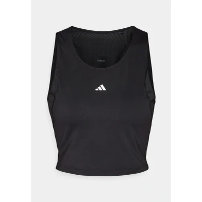 Afbeelding van adidas Performance Techfit Cropped Top, Dames, Maat: XS, Black