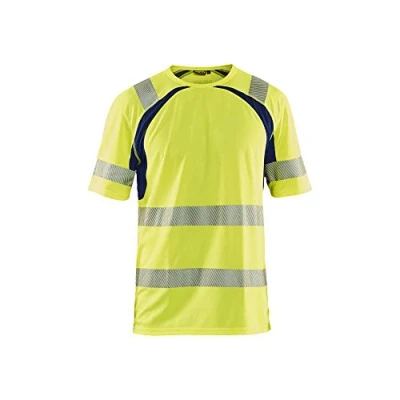 Afbeelding van Blaklader UV T shirt High Vis 3397 1013 Geel/Marineblauw S