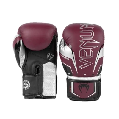 Afbeelding van Venum Elite Evo (kick)bokshandschoenen Rood/Zilver 14OZ