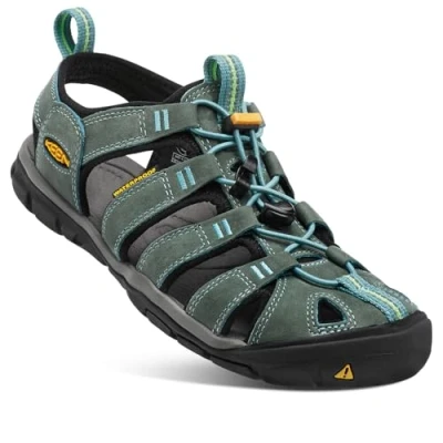 Afbeelding van Sandaal Keen Women Clearwater CNX Leather Mineral Blue Yellow Schoenmaat 37,5