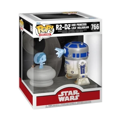 Afbeelding van Star Wars R2 D2 and Princess Leia Hologram (Pop! Deluxe) vinylfiguur 766 Funko Pop! standaard Unisex