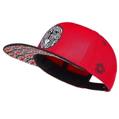 Afbeelding van Cadency® Snapback Cap Maori, dames en heren, rood, uniseks, in grootte verstelbaar, One size