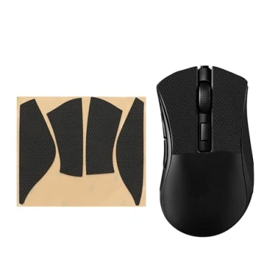 Afbeelding van kwmobile gaming Muis grip tape geschikt voor Razer DeathAdder V2 Mini Antislip muistape in zwart