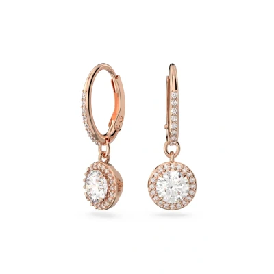 Afbeelding van Swarovski 5638769 Constella Rosékleurig Oorringen
