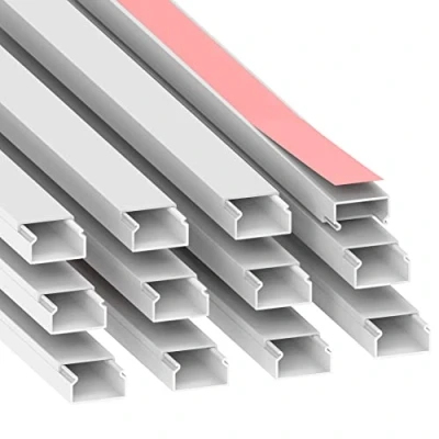 Afbeelding van Habengut kabelgoot (zelfklevend) 22x12 mm van PVC, kleur: wit, lengte 12 m (12 stuks á 1 meter)