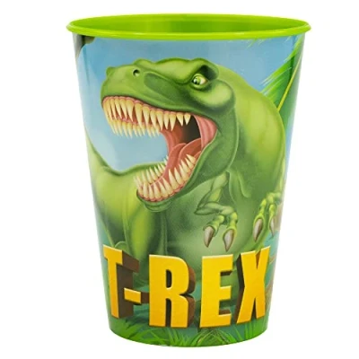 Afbeelding van Stor Dinosaurus drinkbeker van kunststof, herbruikbaar, 260 ml