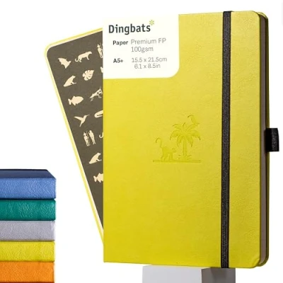 Afbeelding van Dingbats* Earth A5 Notitieboek Lime Yasuni Stippen A6+ / Gestippeld