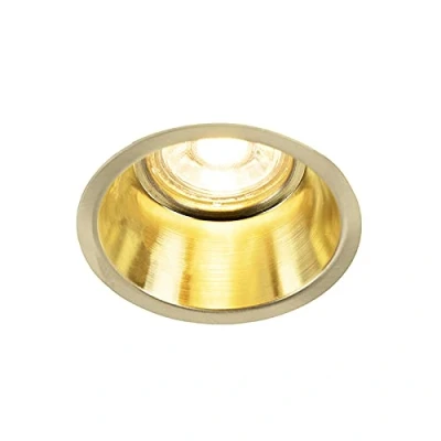 Afbeelding van QAZQA Design inbouwspot goud Dept