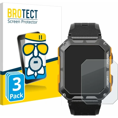 Afbeelding van BROTECT Screenprotector voor Njord Gear The Indestructible Smartwatch Folie Beschermfolie Beschermglas matte (3 Stuks)