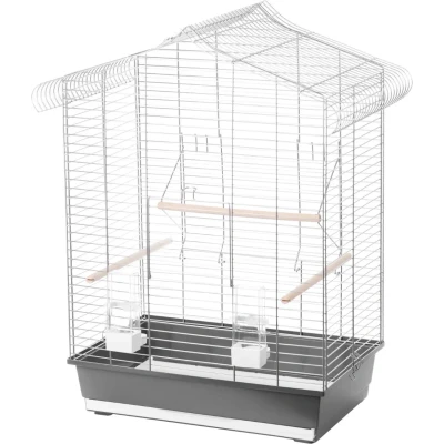 Afbeelding van Interzoo vogelkooi Vega zilver/grijs Gebr. de Boon