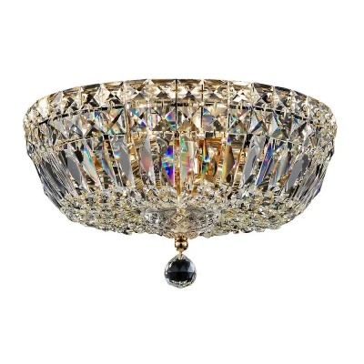 Afbeelding van Maytoni Basfor plafondlamp, goudkleurig, Ø 30 cm, 3 x E14