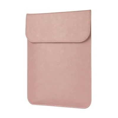 Afbeelding van Allinside 11 12&quot; laptophoes voor MacBook Air / 12, synthetisch leer, roze