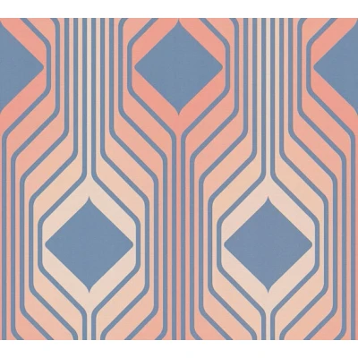 Afbeelding van AS Creation Retro Chic 39532 2 / 395322 Blauw Rood