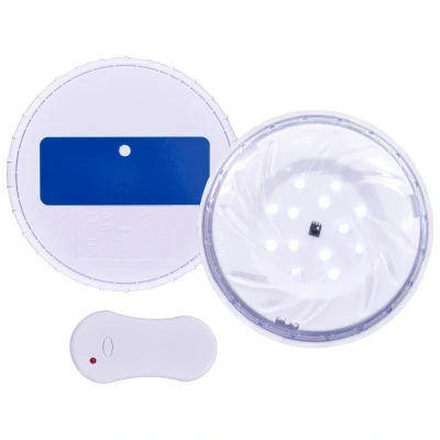 Afbeelding van Zwembadlamp dompelbaar drijvend LED met afstandsbediening wit