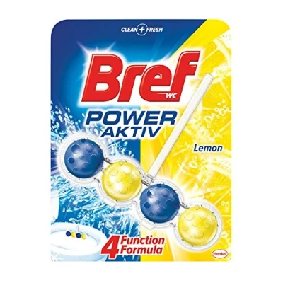 Afbeelding van Bref Power Active Toiletkleerhangers, 10 stuks, citroen, 50 g