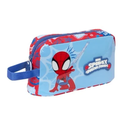Afbeelding van Thermische Snacktas Spider Man Rescue Blauw Rood 21,5 x 12 6,5 cm