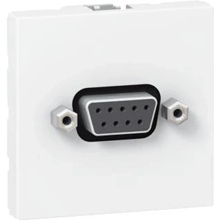 Afbeelding van Legrand data aansluiting sub d9 rs232 mosaic schroefverbinding 2mod wit 078765