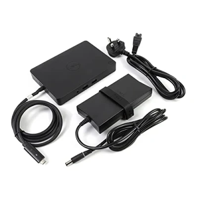 Afbeelding van DELL Dock WD15 130 W zwart dockingstations (met kabel, 10,100,1000 Mbit/s, Dell, DC, zwart, Windows 10 Education, Education x64, Enterprise, Enterprise.)