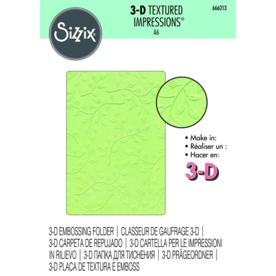 Afbeelding van Sizzix 3D Textured Impressions Summer Foliage (666213) (DISCONTINUED)