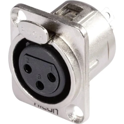 Afbeelding van Hicon XLR mounting plug 3pin HI X3DF