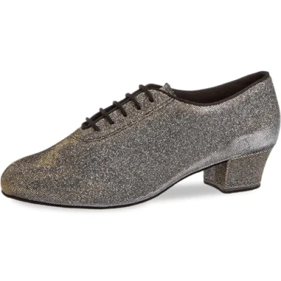 Afbeelding van Diamant Dames Dansschoenen 093 034 509 A Salsa/Latin Trainingsschoenen Zwart, Zilver, Goud Maat 40,5