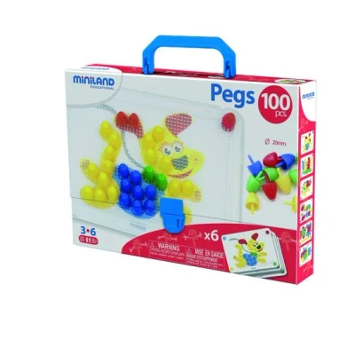 Afbeelding van Miniland Mozaiek Pegs, 20 mm (100 stuks)