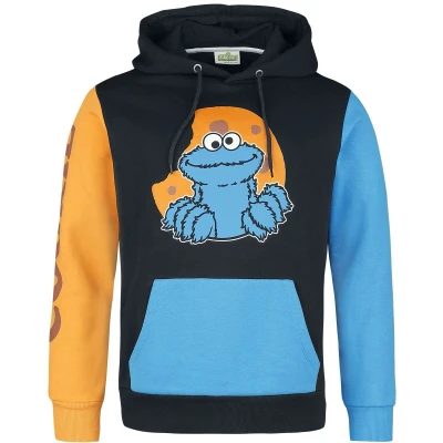 Afbeelding van Sesame Street Cookie Monster Trui met capuchon meerkleurig XXL