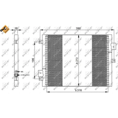 Afbeelding van Condensor, airconditioning NRF 35795