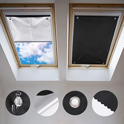 Afbeelding van Johgee Gordijnen voor Velux GGL M06 en 306 60 x 93 cm, Thermisch Verduisteringsgordijnen, Dakraam met Zuignap, Gebruikt in Slaapkamer, Kantoor, Auto