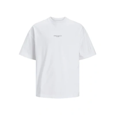 Afbeelding van Jack &amp; Jones Jorsantorini TEE CREW NECK Tshirt basic, Heren, Maat: Medium, Bright white