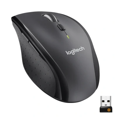 Afbeelding van Logitech Mouse M705, Marathon, Draadloos, Unifying, grijze laser, 1000 dpi, 7 knoppen, zakelijk