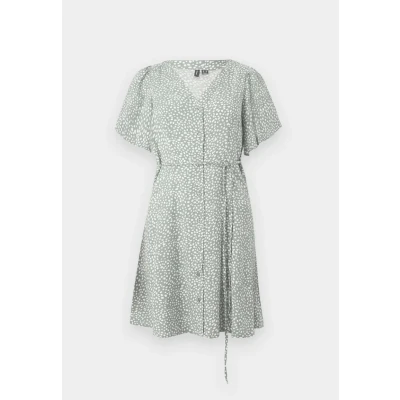Afbeelding van VERO MODA jurk VMALBA met stippen mintgroen/wit