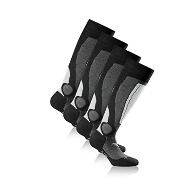 Afbeelding van Rohner Advanced Socks Unisex 2ER PACK Kniekousen, Maat: 43 46, Grau