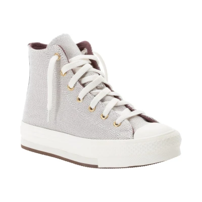 Afbeelding van Converse Chuck Taylor ALL STAR EVA LIFT Unisex Sneakers hoog voor kinderen, Maat: 36, Trail mixed/egret/gold Polyester