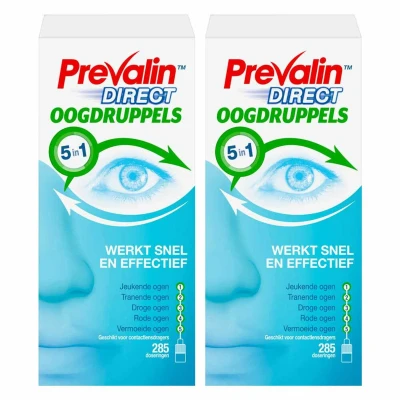 Afbeelding van 2x Prevalin 5 in 1 Direct Oogdruppels 10 ml