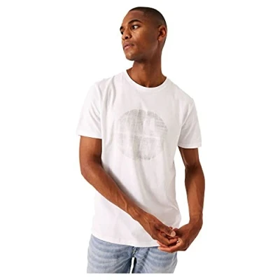 Afbeelding van Garcia Heren T shirt met korte mouwen, wit, XXL, XXL