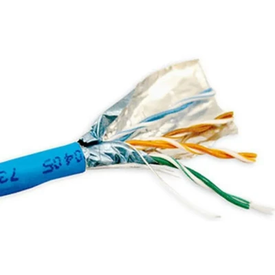 Afbeelding van ACT CAT5E F/UTP LSZH soepel patch blauw 500 m