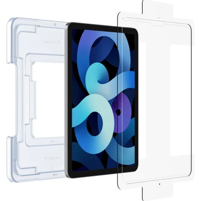 Afbeelding van Screenprotector Apple iPad Air 2022: Spigen GLAStR EZ Fit + Applicator Tablet