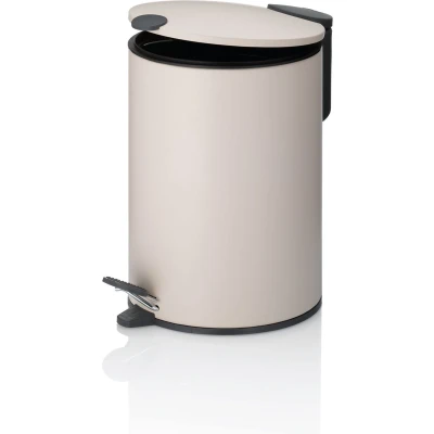 Afbeelding van Prullenbak Kela Mats met Pedaal Beige 3 liter