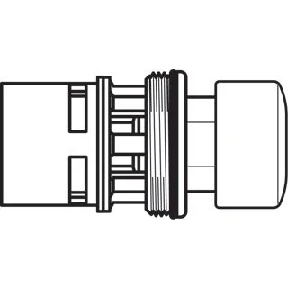 Afbeelding van Delabie tempostop bovendeel douche m knp 743700