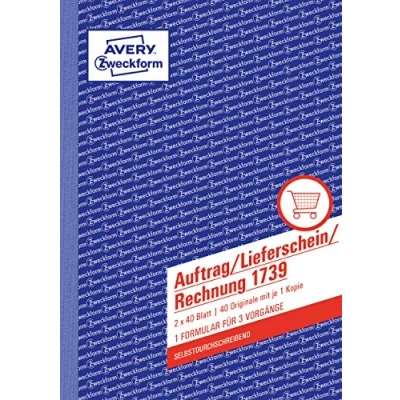 Afbeelding van Avery, Formulier, 1739 Bedrijfsformulier (40 x)