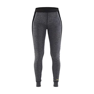 Afbeelding van Blaklader Dames lange onderbroek, 100% Merino WARM 7201 1732 Medium Grijs/Zwart XL