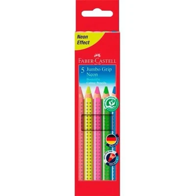 Afbeelding van Kleurpotloden Faber Castell Multicolour Neon (5 Stuks)