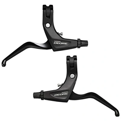 Afbeelding van Shimano Deore BL T611 3 Finger Remhendels voor V Brakes Zwart, Linker