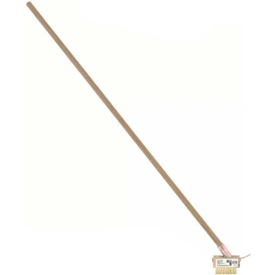 Afbeelding van Onkruid borstel / voegen krabber messing 3 rijen met steel en schraper 130 cm Onkruidkrabbers