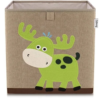 Afbeelding van Ikea Kallax Lifeney compatibele &quot;hert&quot; stoffen opbergbox voor kinderen