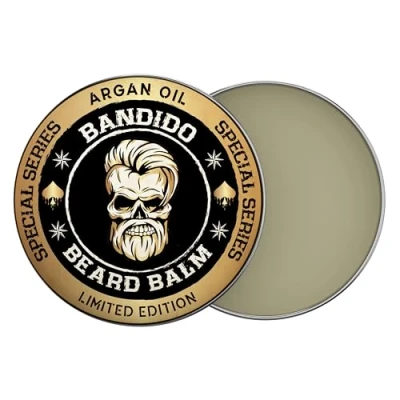 Afbeelding van Bandido Beard Balm 40 ml arganolie balsem baardwax baardverzorging met Wax Men trimt de baard en maakt hem soepeler